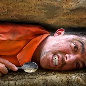 I dug out of underground prison using ONLY a spoon...