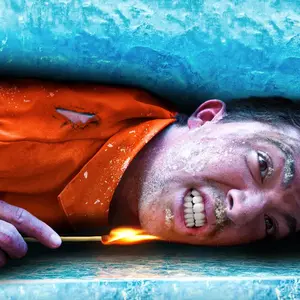 Thumbnail for I broke out of ice prison using ONLY a match…
